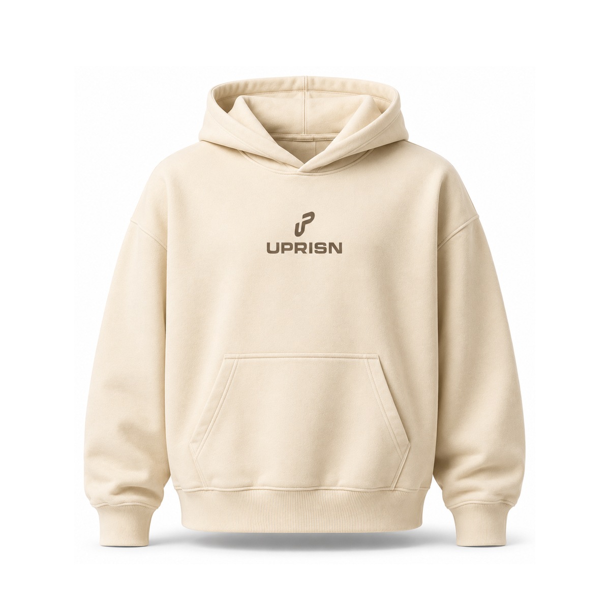 UPRISN Christian hoodie in Cream, front