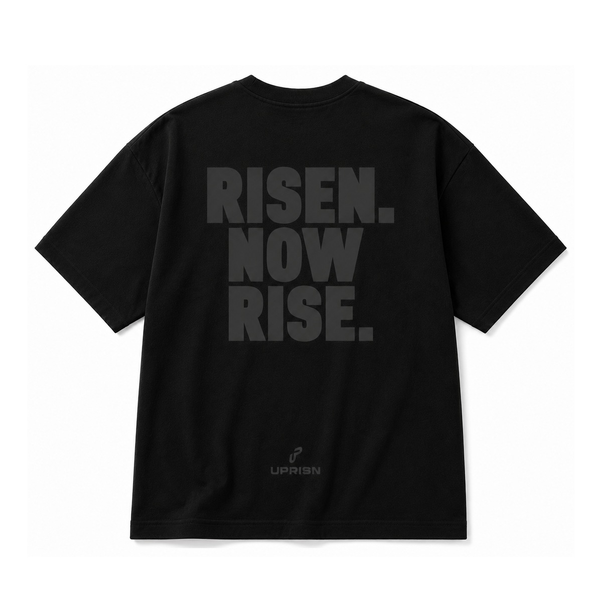 UPRISN Christian tee in Black, back print