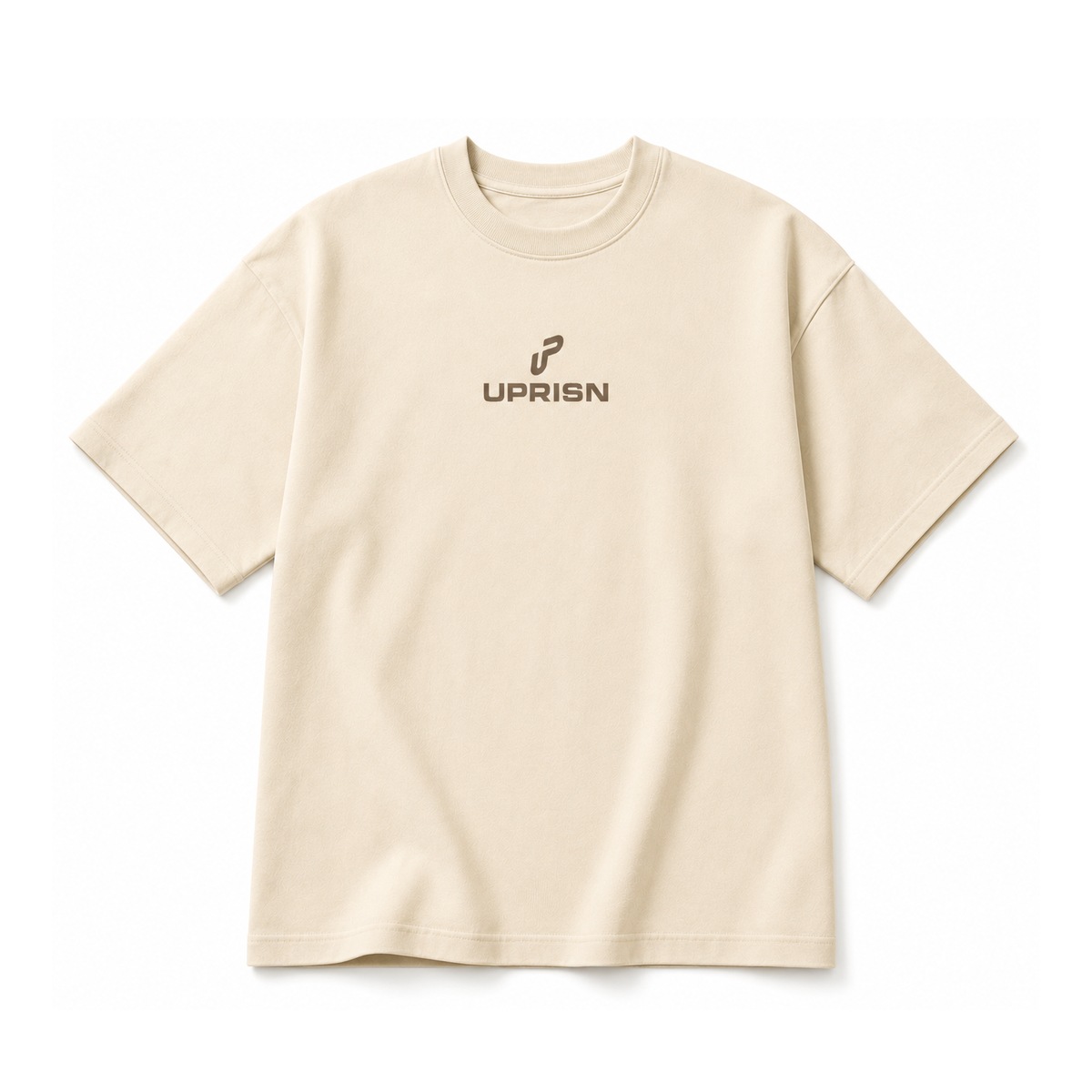 UPRISN Christian tee in Cream, front